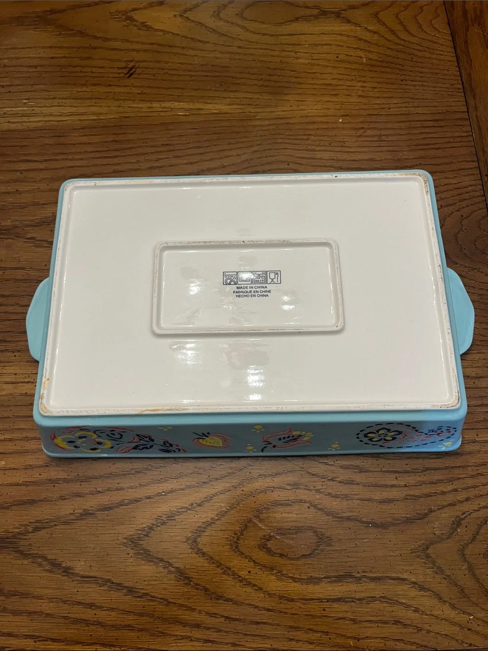 5 piece bakeware set with floral paisley design